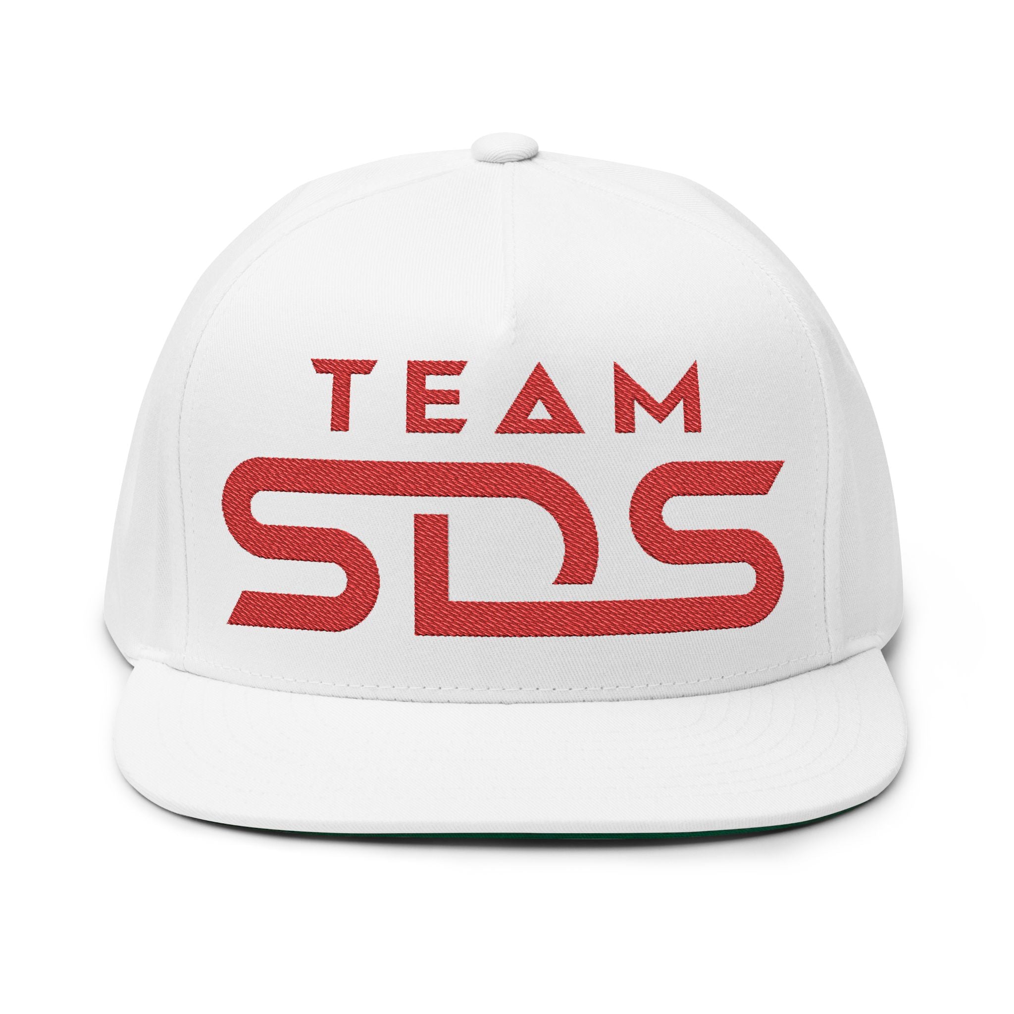 Stylish Flat Bill Cap, Custom Embroidered Hat, Team Spirit Cap, Trendy Snapback, Gift for Sports Fans