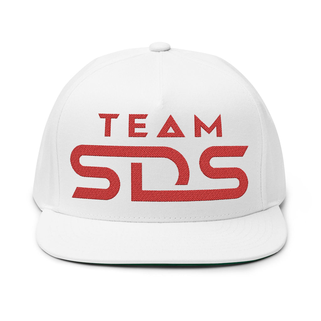 Stylish Flat Bill Cap, Custom Embroidered Hat, Team Spirit Cap, Trendy Snapback, Gift for Sports Fans