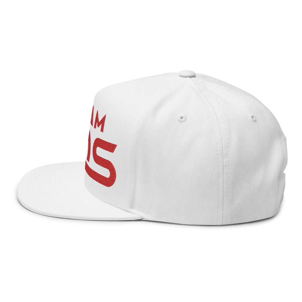 Stylish Flat Bill Cap, Custom Embroidered Hat, Team Spirit Cap, Trendy Snapback, Gift for Sports Fans